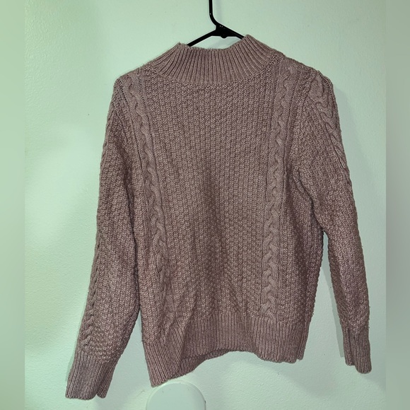 ABERCROMBIE & FITCH Chunky Knitted Cotton Pink Sweater Size XL - Picture 4 of 4